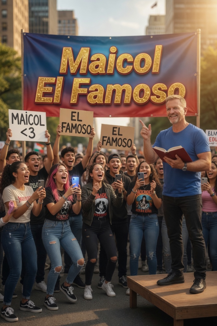 Maicol teaching a practical class